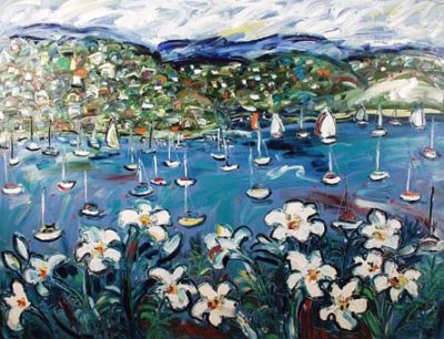 Arium Lillies over Pittwater